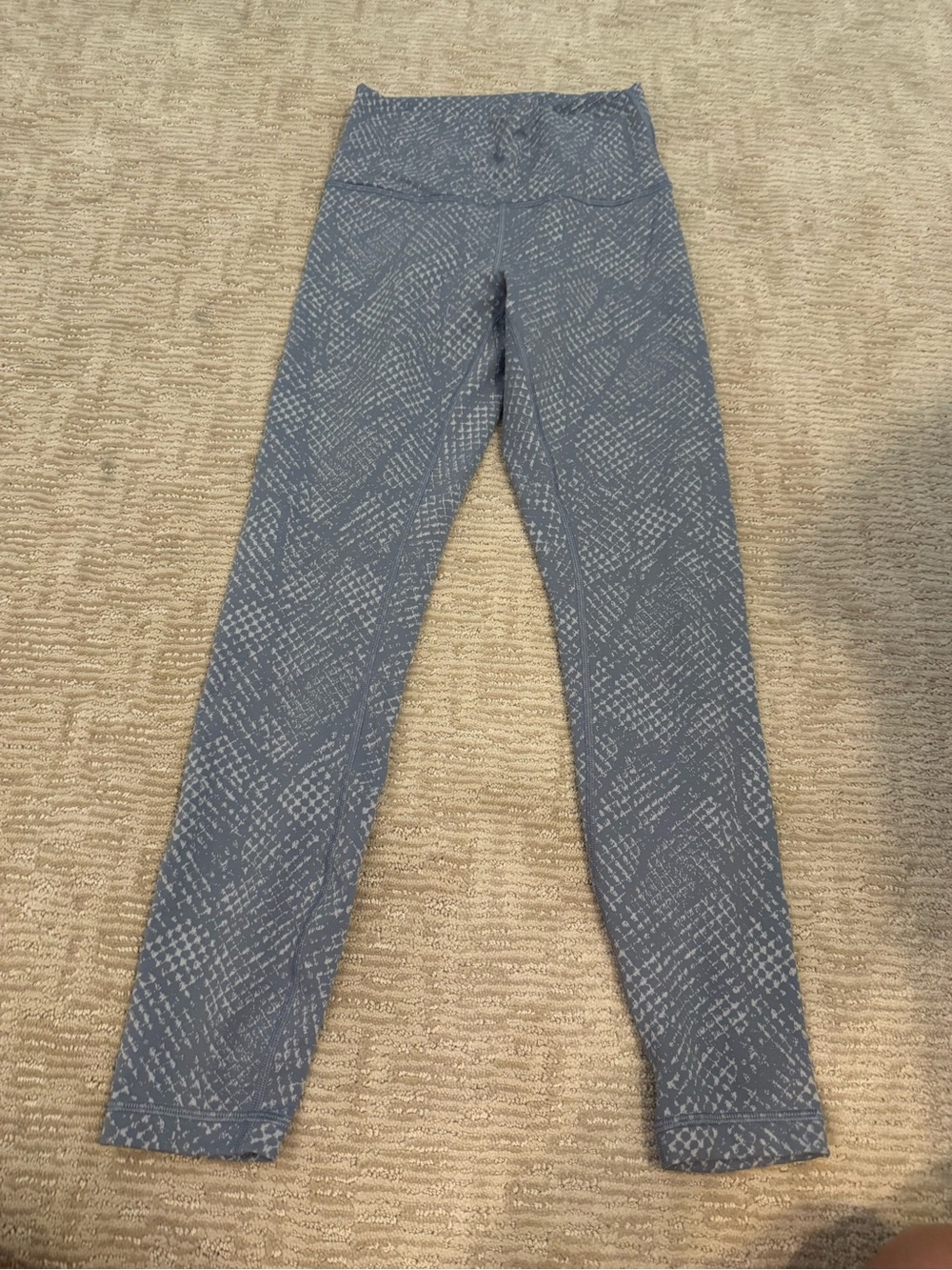 lululemon athletica Blue Patterned Leggings
